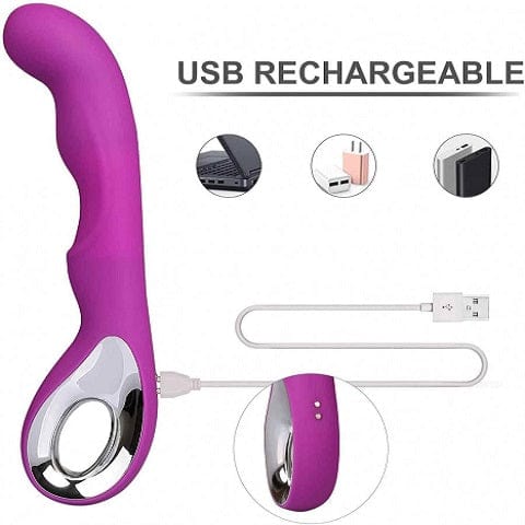 Purple Tracy's Dog Waves Rechargeable G-Spot Vibrator with Premium Design