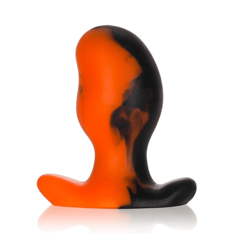 OxBalls Ergonomic Orange Swirl Premium Silicone Butt Plug for Ultimate Comfort and Unique Experience
