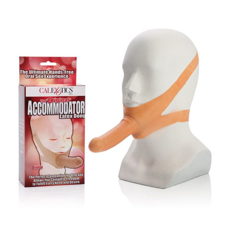 Calexotics The Accommodator Oral Sex Stimulator Ivory Latex Dong for Intense Pleasure