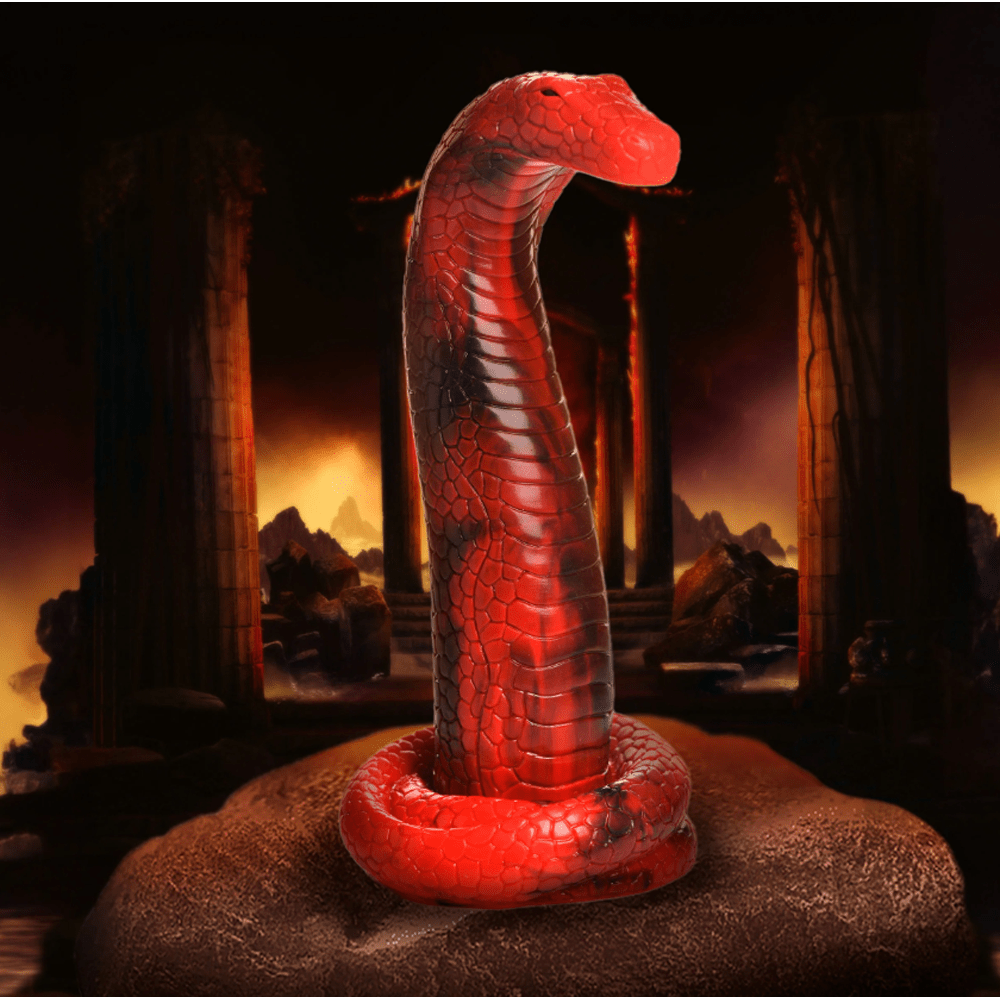 Premium Silicone King Cobra Fantasy Dildo for Kinky Adventures