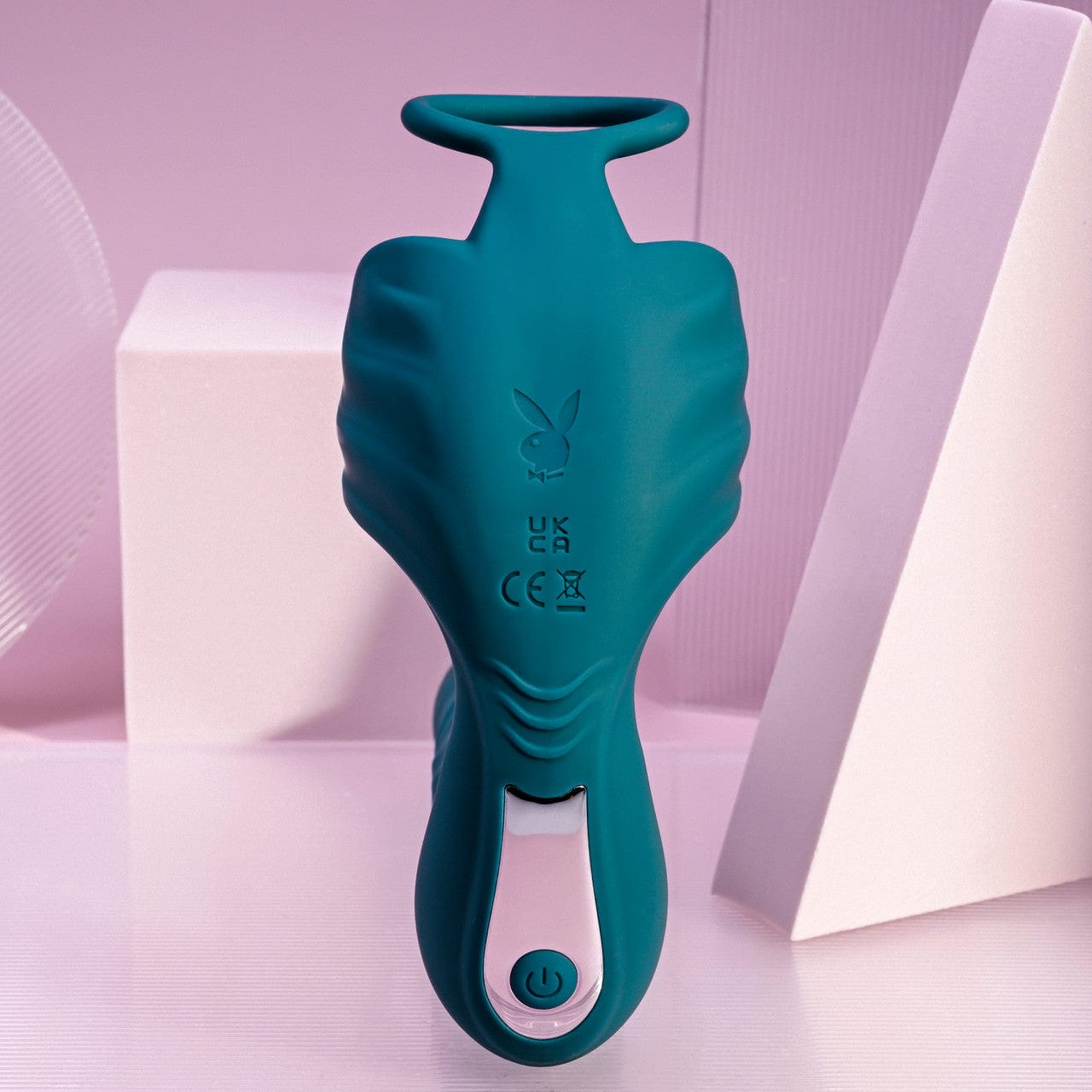 Playboy's Exciting Thrusting Beaded Butt Plug with Vibrating Ball Ring