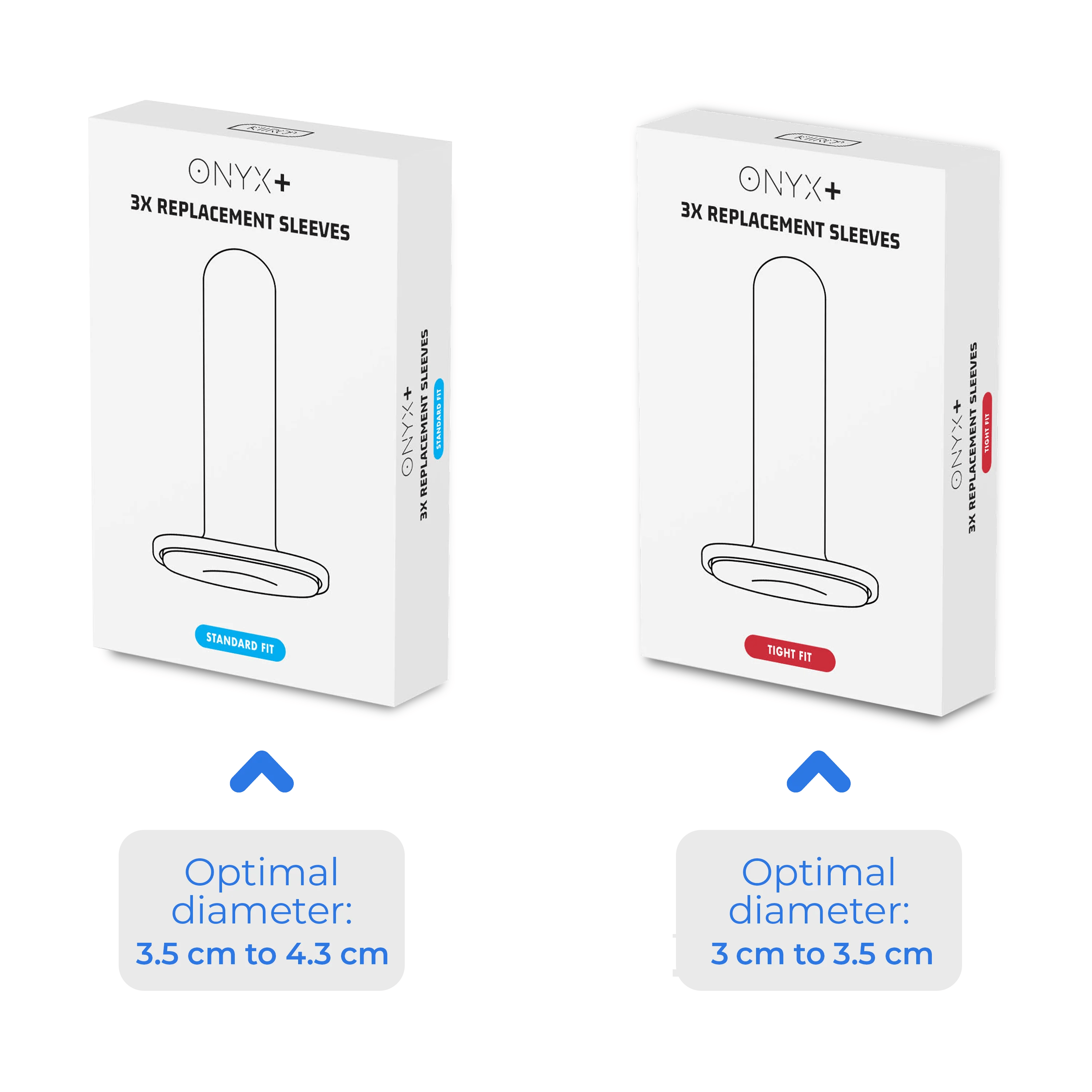 3-Pack of Kiiroo Onyx+ Stimulating Replacement Sleeves