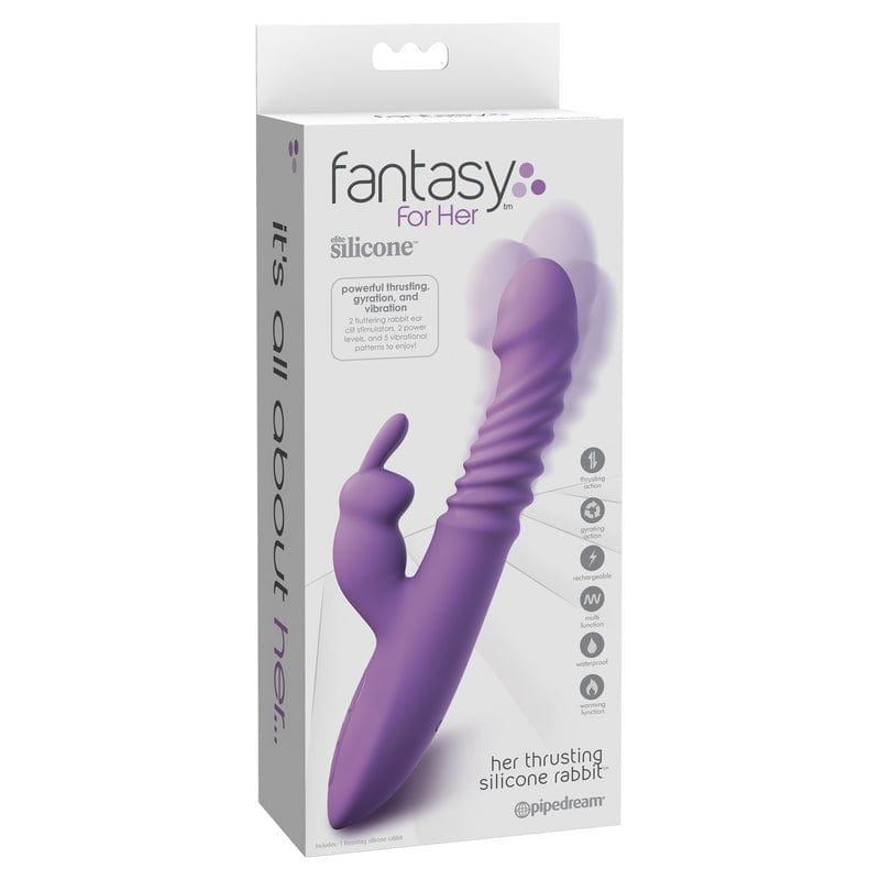 Pipedream Products Female-oriented Thrusting Silicone Rabbit Toy for Fantasy and Pleasure