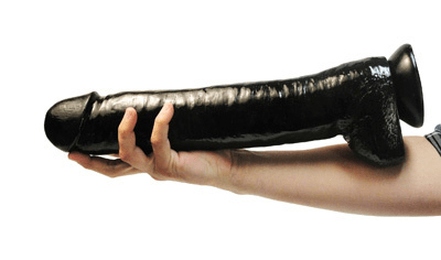 XR Brands Massive Black Realistic Dildo - The Ultimate Pleasure Device