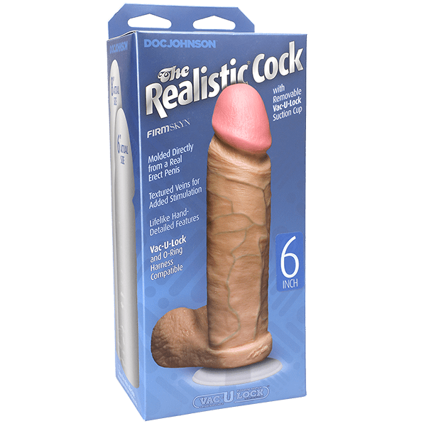 Doc Johnson 6-Inch White Realistic and Intense Pleasure Cock
