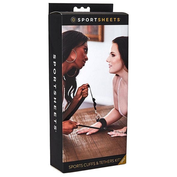 Sportsheets Premium Sports Cuffs and Heavy - Duty Tethers Bondage Kit