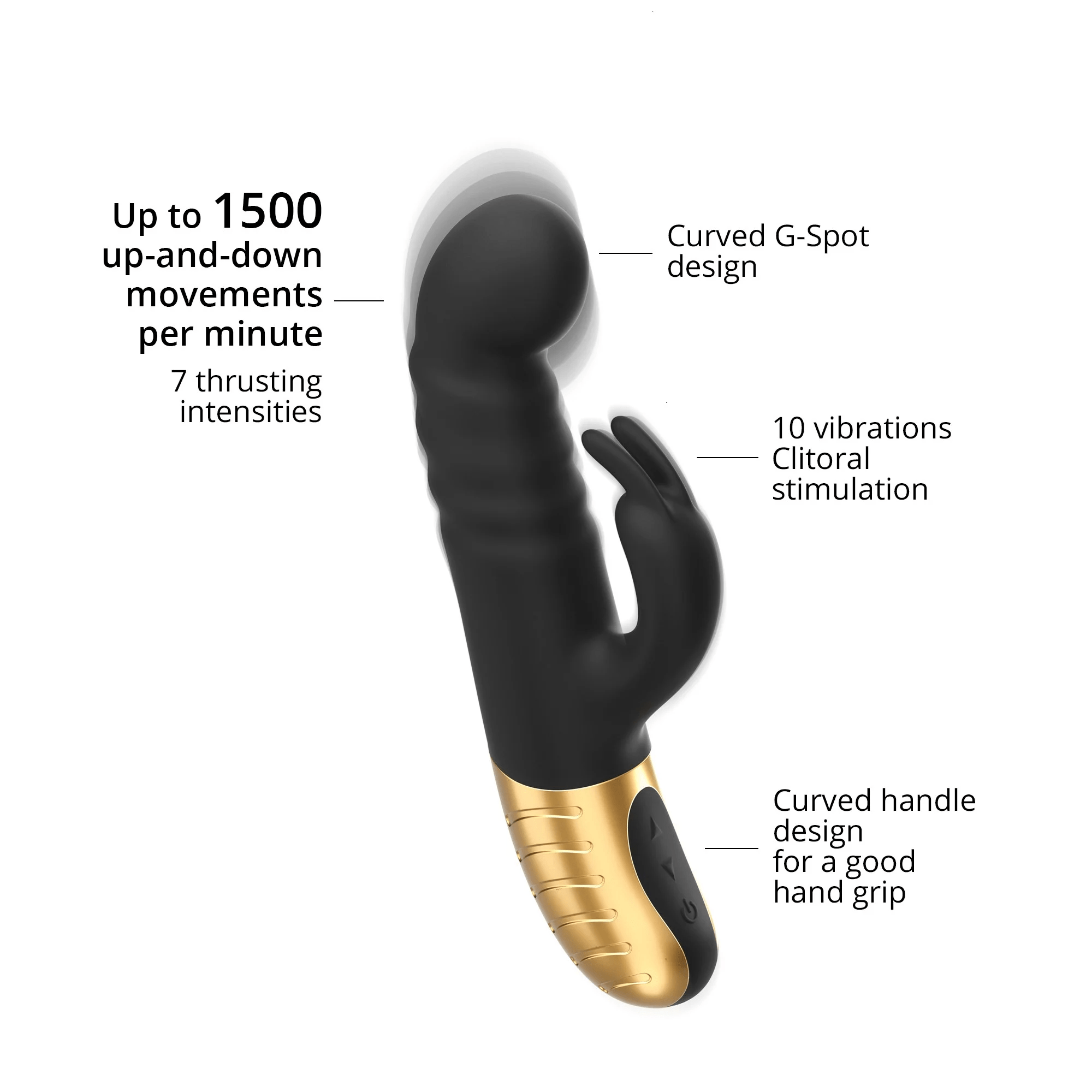 Dorcel Luxury G-Stormer Rabbit Vibrator with 10 Modes and 7 Speeds