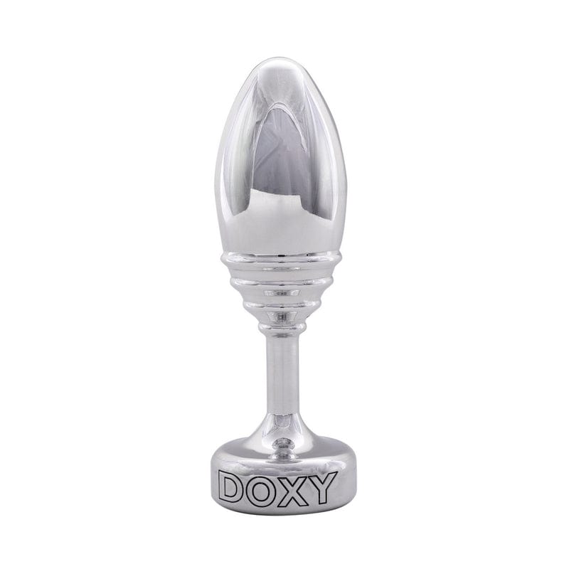 Exquisite Doxy Ribbed Aluminum Butt Plug for Intimate Pleasure