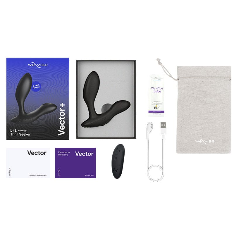We-Vibe Vector+ Adjustable Prostate Massager for Enhanced Climax