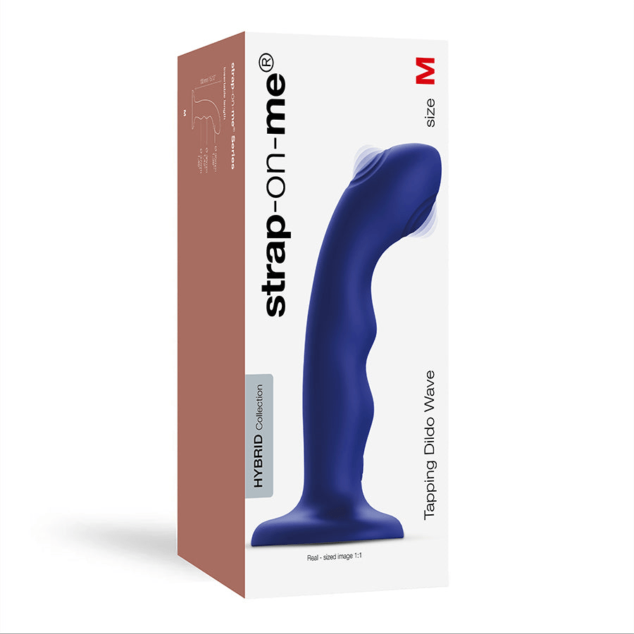 Innovative Double - Tap Vibrating Wave - Shaped Strap - On Dildo