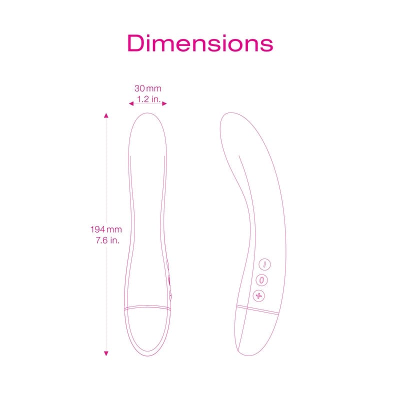 Intimina Raya Ultra-Soft Waterproof Personal Massager with Multiple Modes