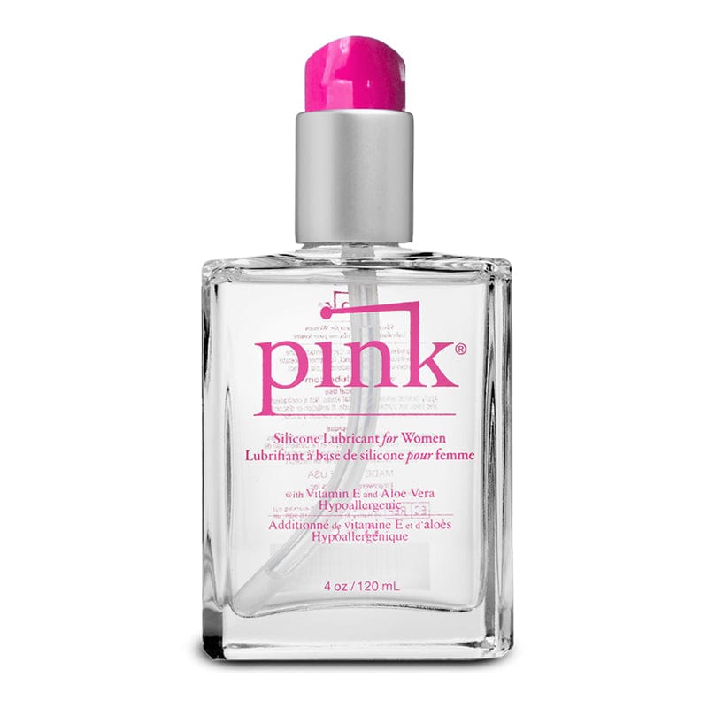 Empowered Pink Silicone Lube in Premium Glass Bottle, Long - lasting Lubrication
