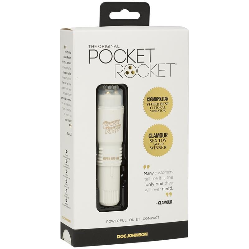 Doc Johnson Miniature Pocket Rocket Clitoral Vibrator for Intense Pleasure