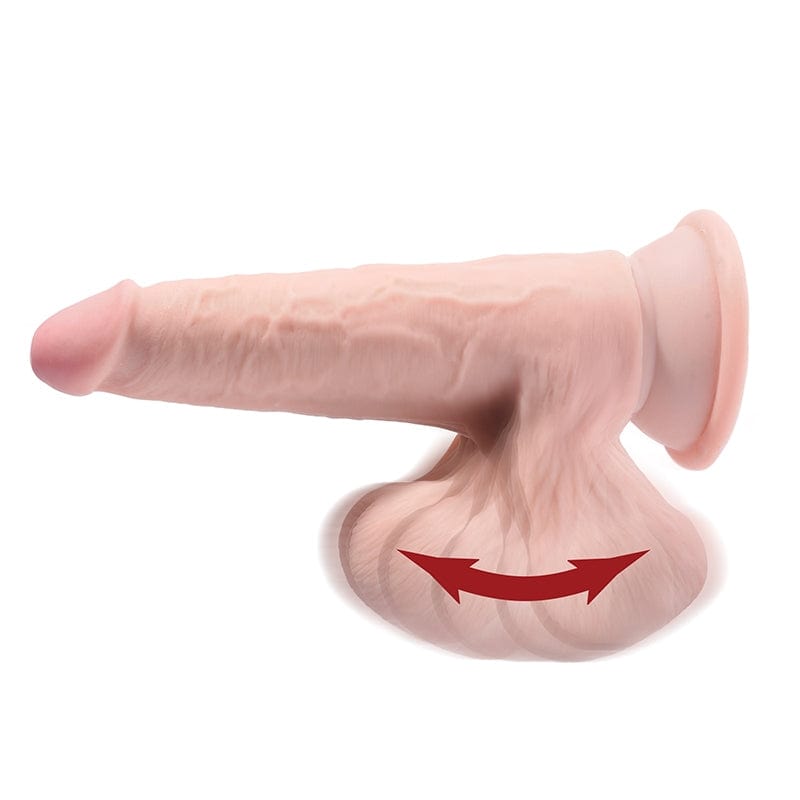 Pipedream Products Premium King Cock Plus 7 - Inch Triple - Density Male - Like Dildo With Realistic Swinging Balls