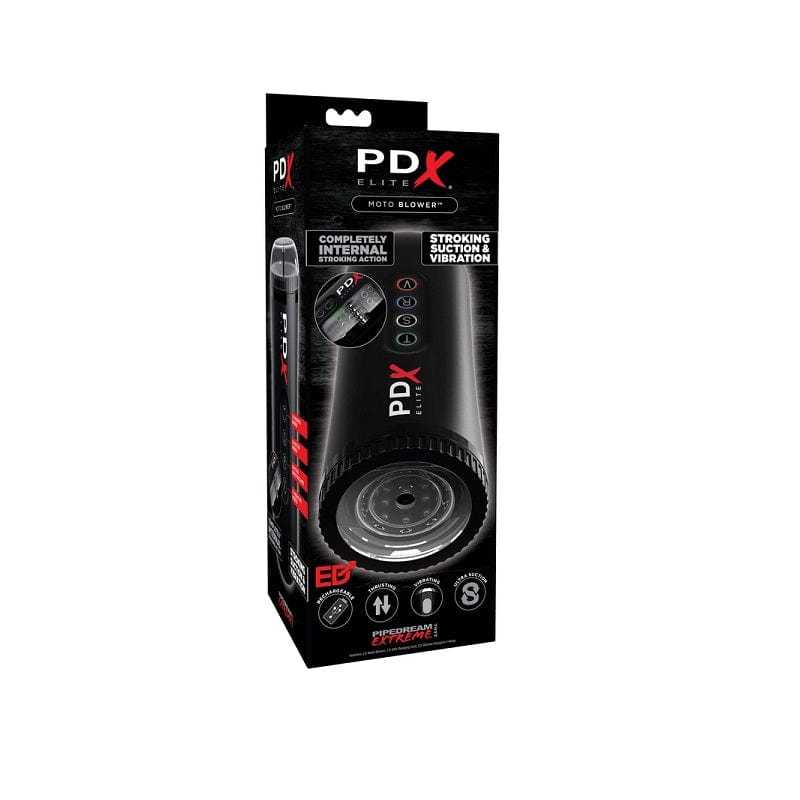 Pipedream Products PDX Elite Motorized Masturbator Moto Blower with Suction and Vibration Features