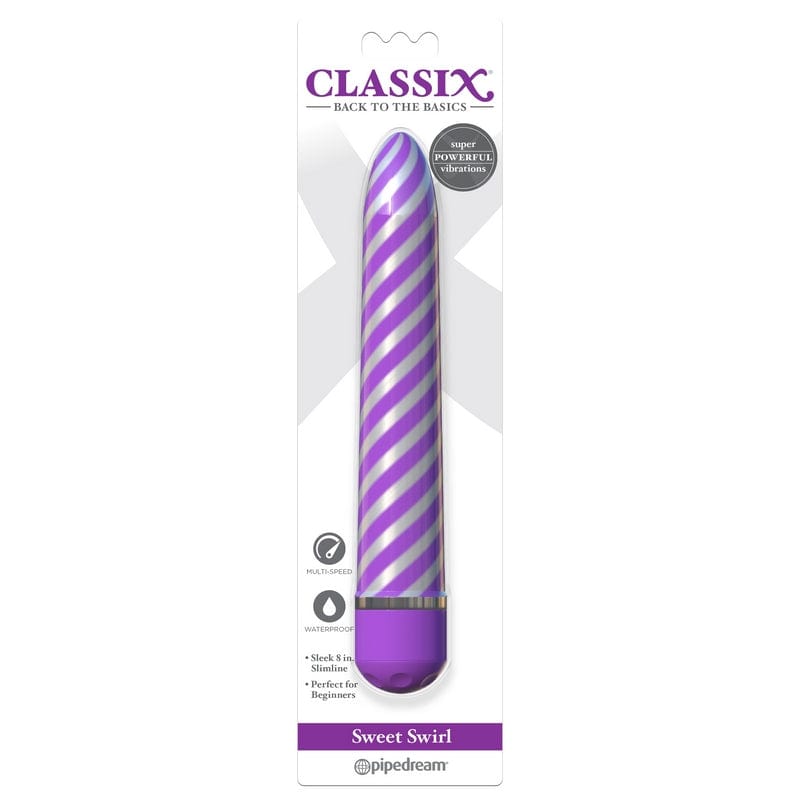 Pipedream Products Classix Sweet Swirl Adult Vibrator for Intense Pleasure