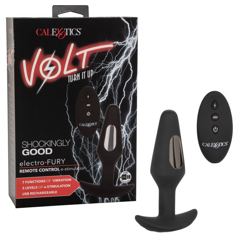 Calexotics Volt Electro Fury Remote - Controlled Electro - Stimulation Probe Massager for Intense Pleasure