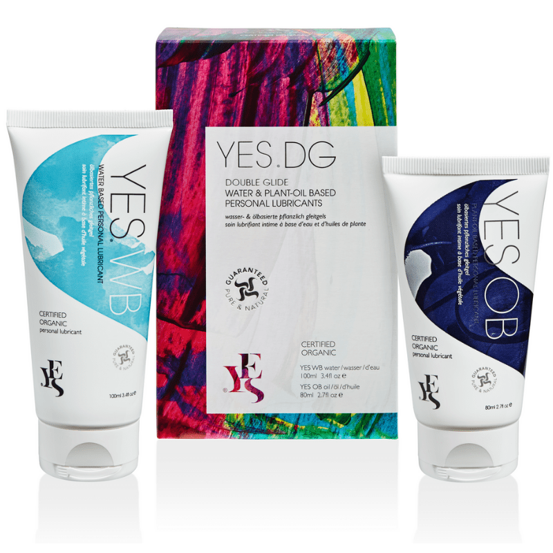 Yes DG (Double Glide) Combo Pack: Water & Plant-Oil Based Lubes