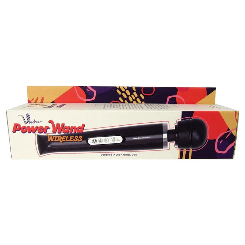 Black Voodoo Wireless Personal Body Massager Power Wand 28X for Deep Relaxation and Intense Pleasure