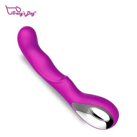 Purple Tracy's Dog Waves Rechargeable G-Spot Vibrator with Premium Design