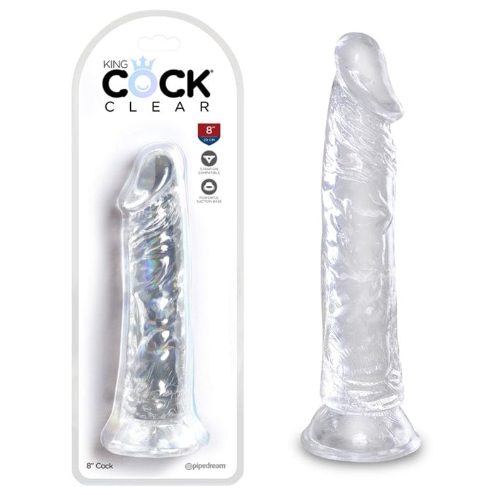 Pipedream Products Transparent King Cock Dildo with 8-Inch Length