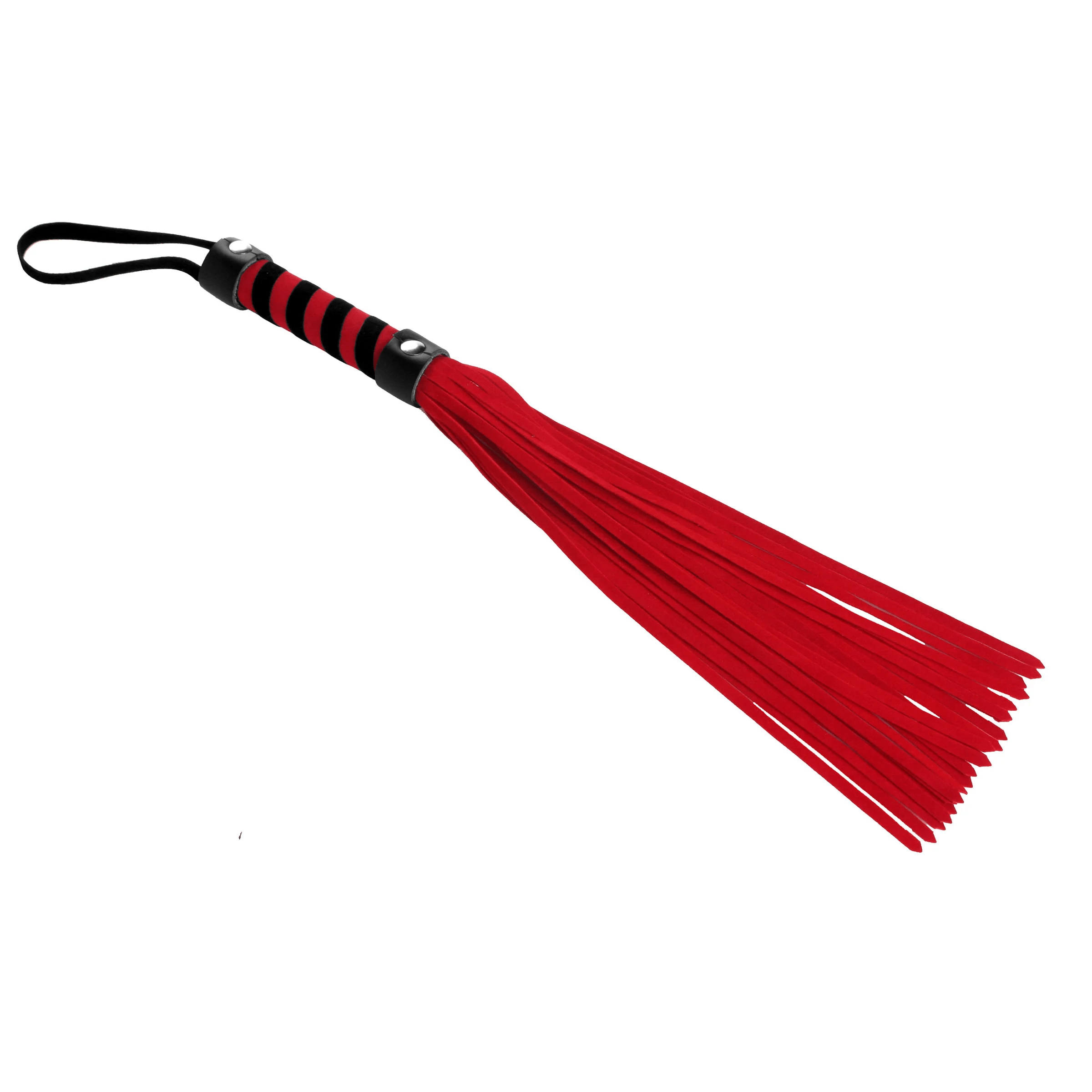 XR Brands Compact Short Suede Flogger for Sensual Pleasure