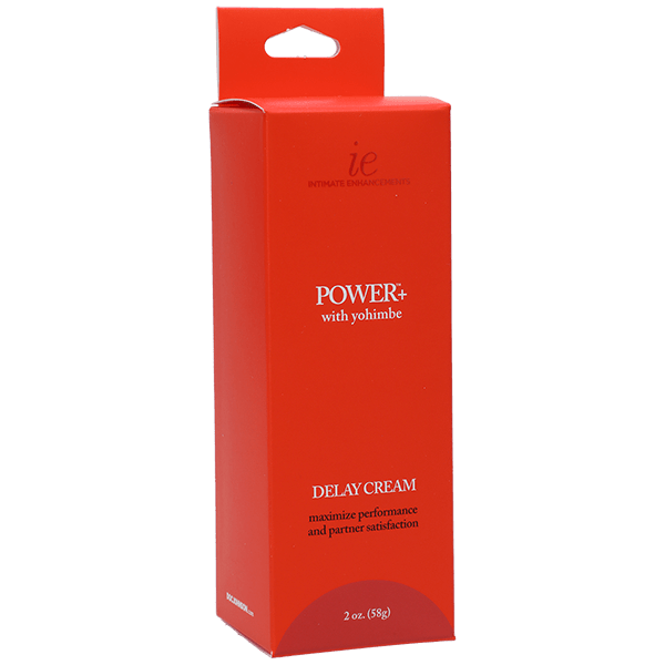 Doc Johnson Men's Sexual Performance Power+ Delay Cream Enriched with Natural Yohimbe Extract