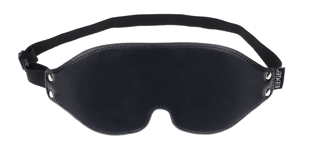 Sportsheets Edge Luxury Faux Leather Total Blackout Blindfold
