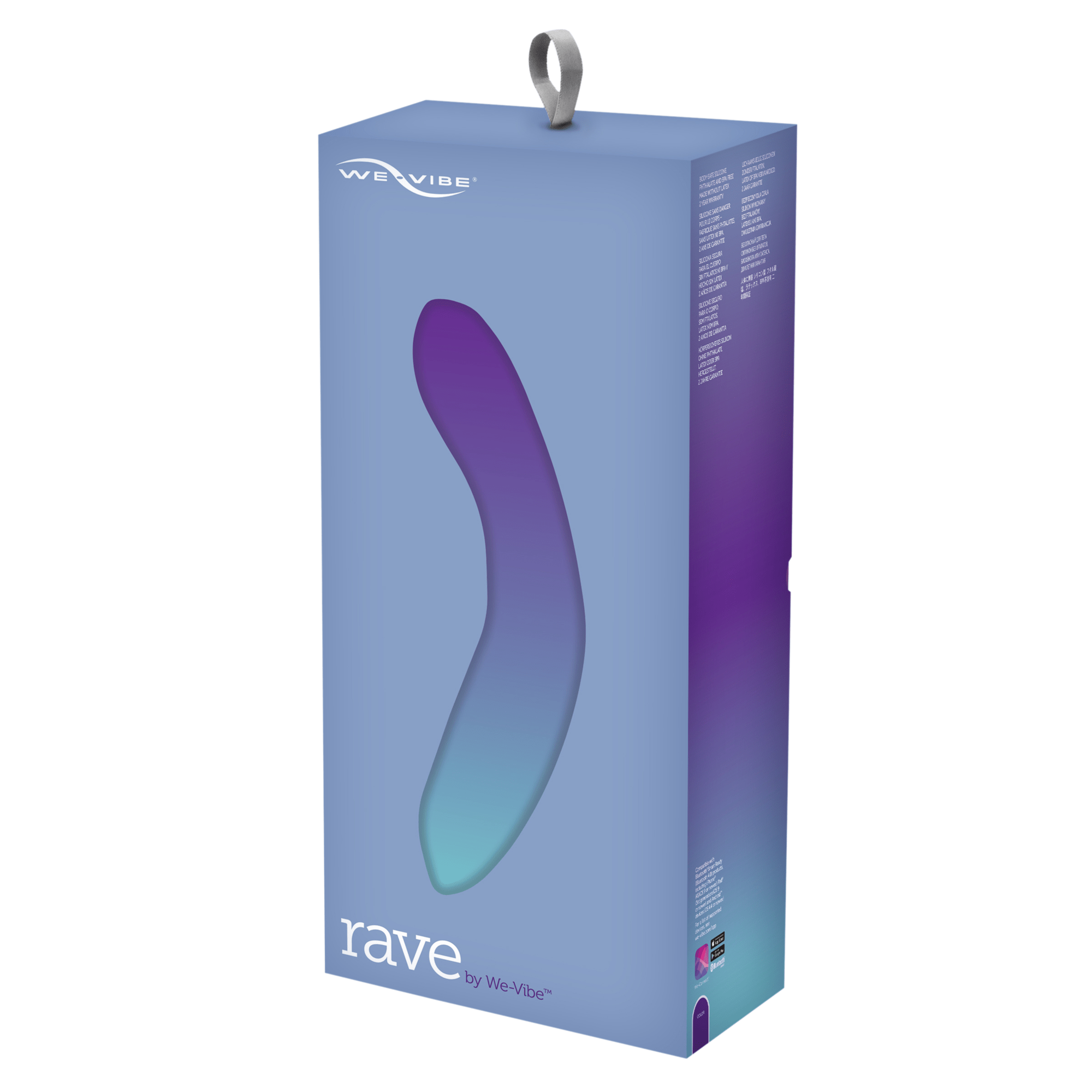 We-Vibe Rave Purple G-Spot Vibrator with 10 Vibration Modes and App Control