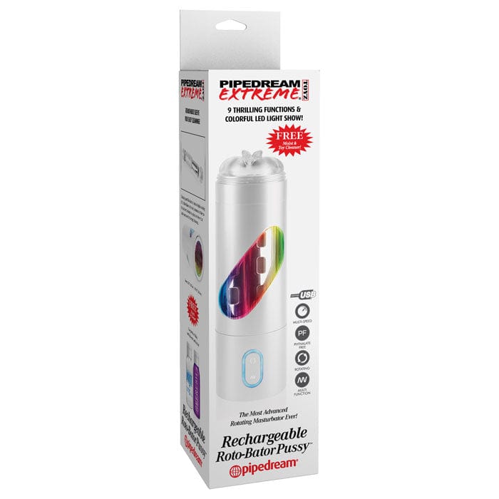 Pipedream Extreme Toyz Rechargeable Rotating Male Masturbator with Unique Features