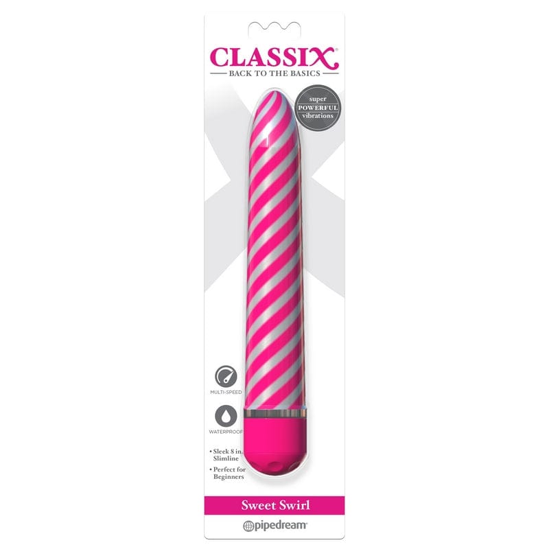 Pipedream Products Classix Sweet Swirl Adult Vibrator for Intense Pleasure
