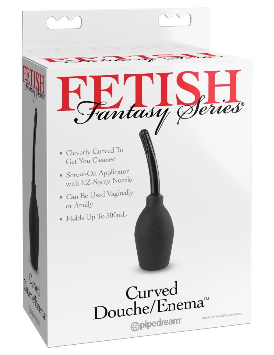 Pipedream Products Fetish Fantasy Silicone Curved Douche and Enema for Intimate Cleansing