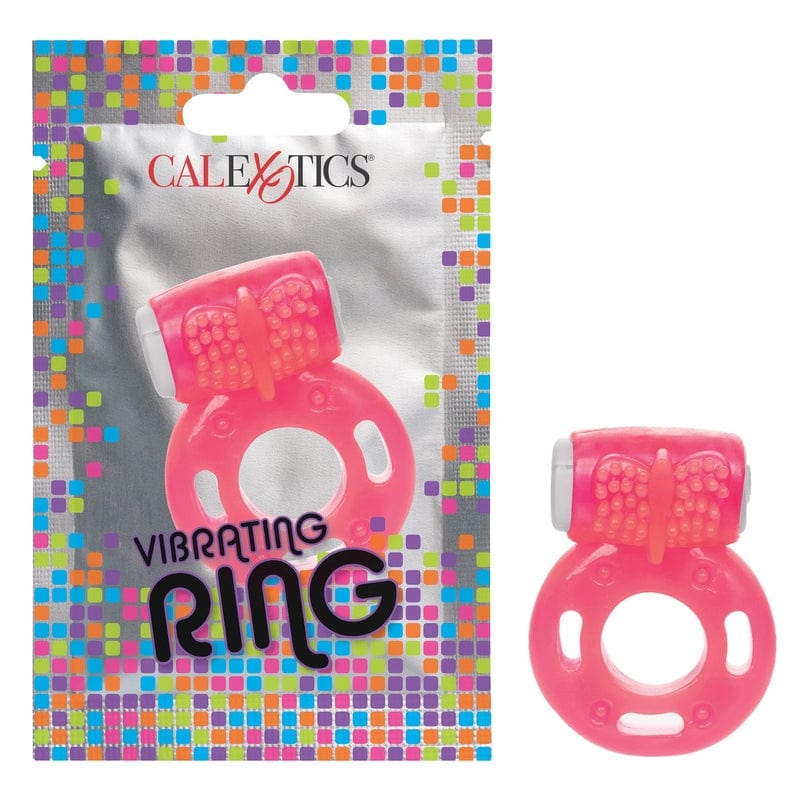 Calexotics Pink Foil Pack Super - Stretchy Vibrating Cock Ring