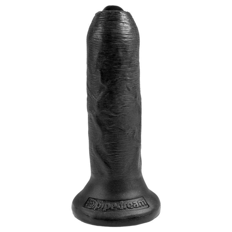 Pipedream Products 6-Inch Black Uncut Realistic King Cock Dildo