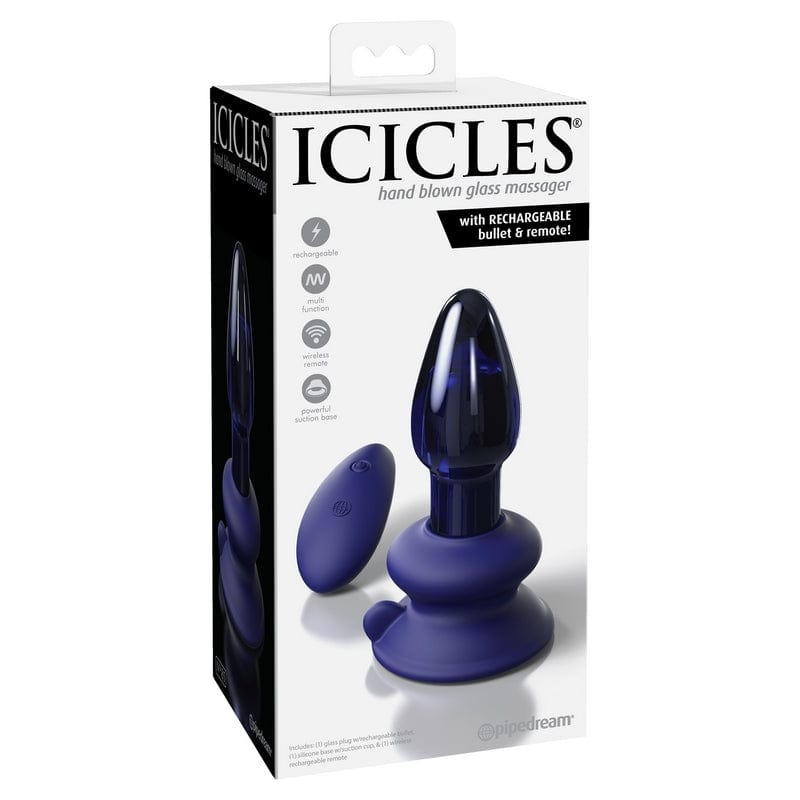 Pipedream Products' Exquisite Icicles No. 85 Glass Vibrating Plug for Intimate Pleasure