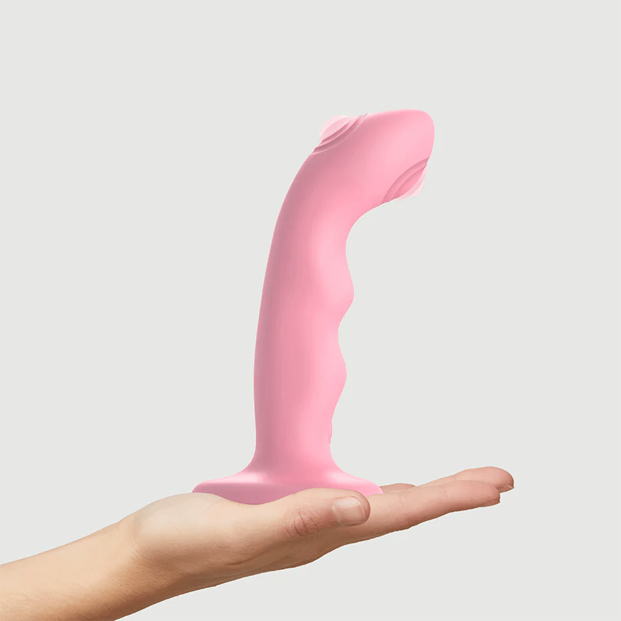 Innovative Double - Tap Vibrating Wave - Shaped Strap - On Dildo