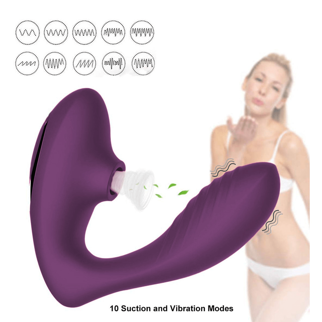 DeeVa OMG Premium Clitoral and G-Spot Dual Stimulation Air Massaging Pleasure Device
