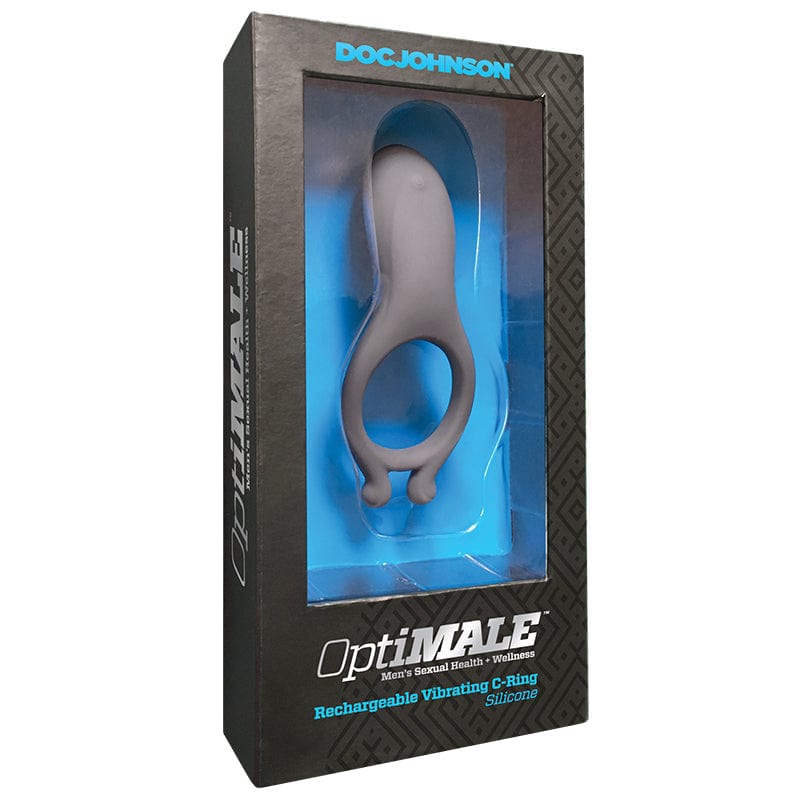 Doc Johnson Optimale Rechargeable Slate Vibrating C-Ring with 7 Settings