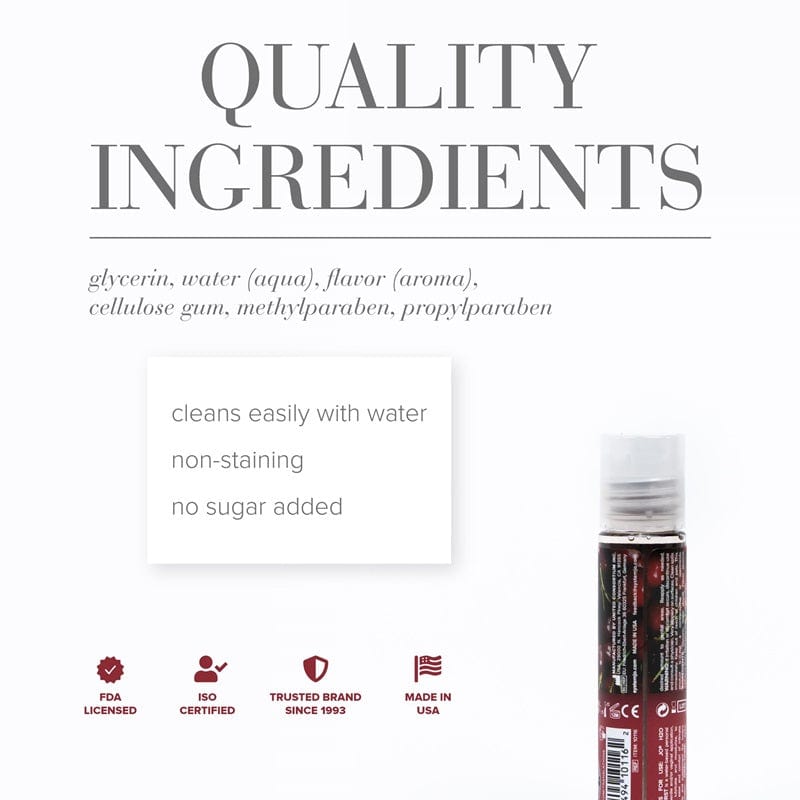 System JO H2O Cherry Burst Flavored Personal Lubricant for Intimacy