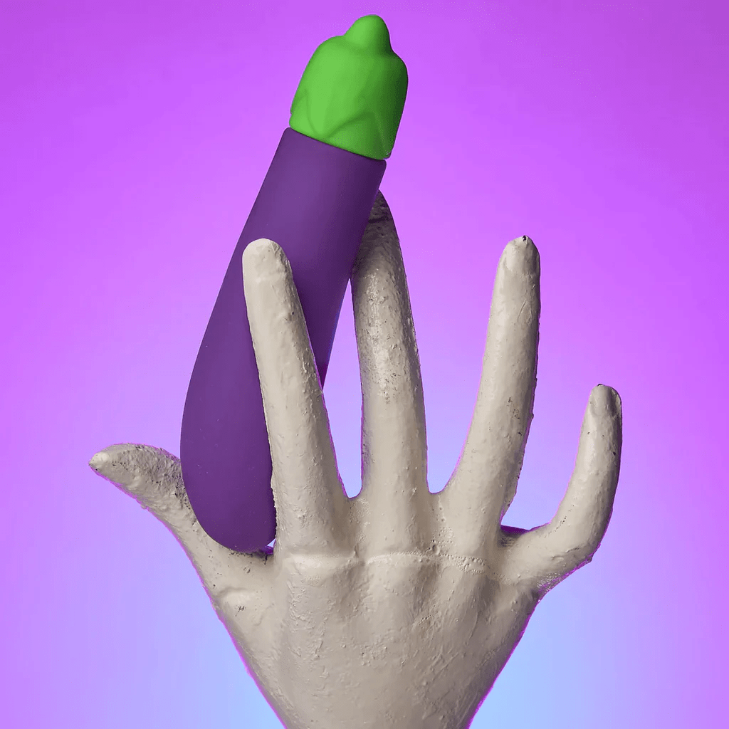 Top-Rated USB Rechargeable Eggplant-Shaped Emoji Vibrator for Ultimate Pleasure