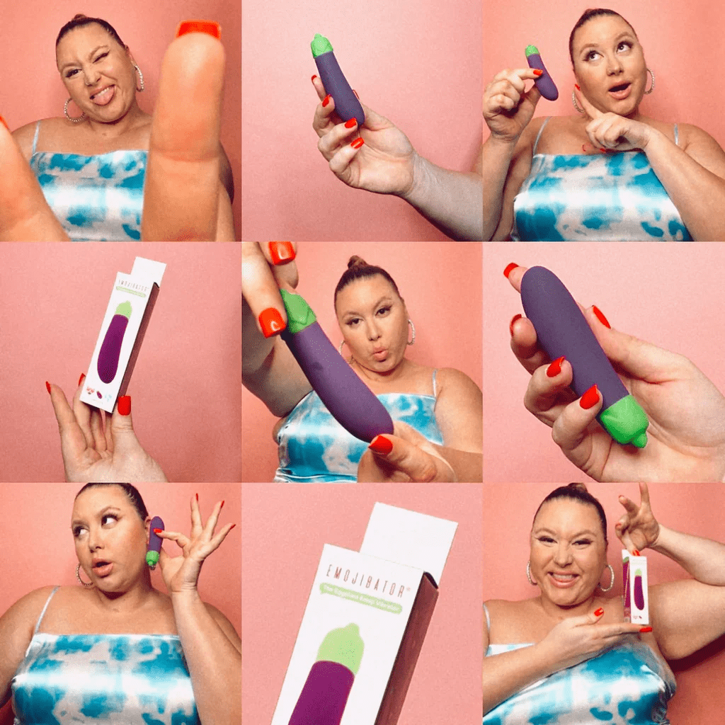 Top-Rated USB Rechargeable Eggplant-Shaped Emoji Vibrator for Ultimate Pleasure