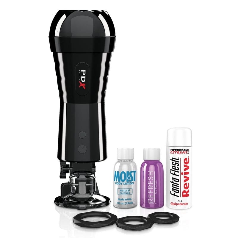Pipedream Products PDX Elite Vibrating Cock Compressor Stroker with Advanced Features
