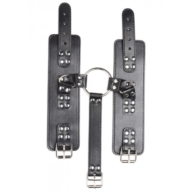 Premium Vegan-Friendly Strict Neck-to-Wrist Bondage Restraints for BDSM Play