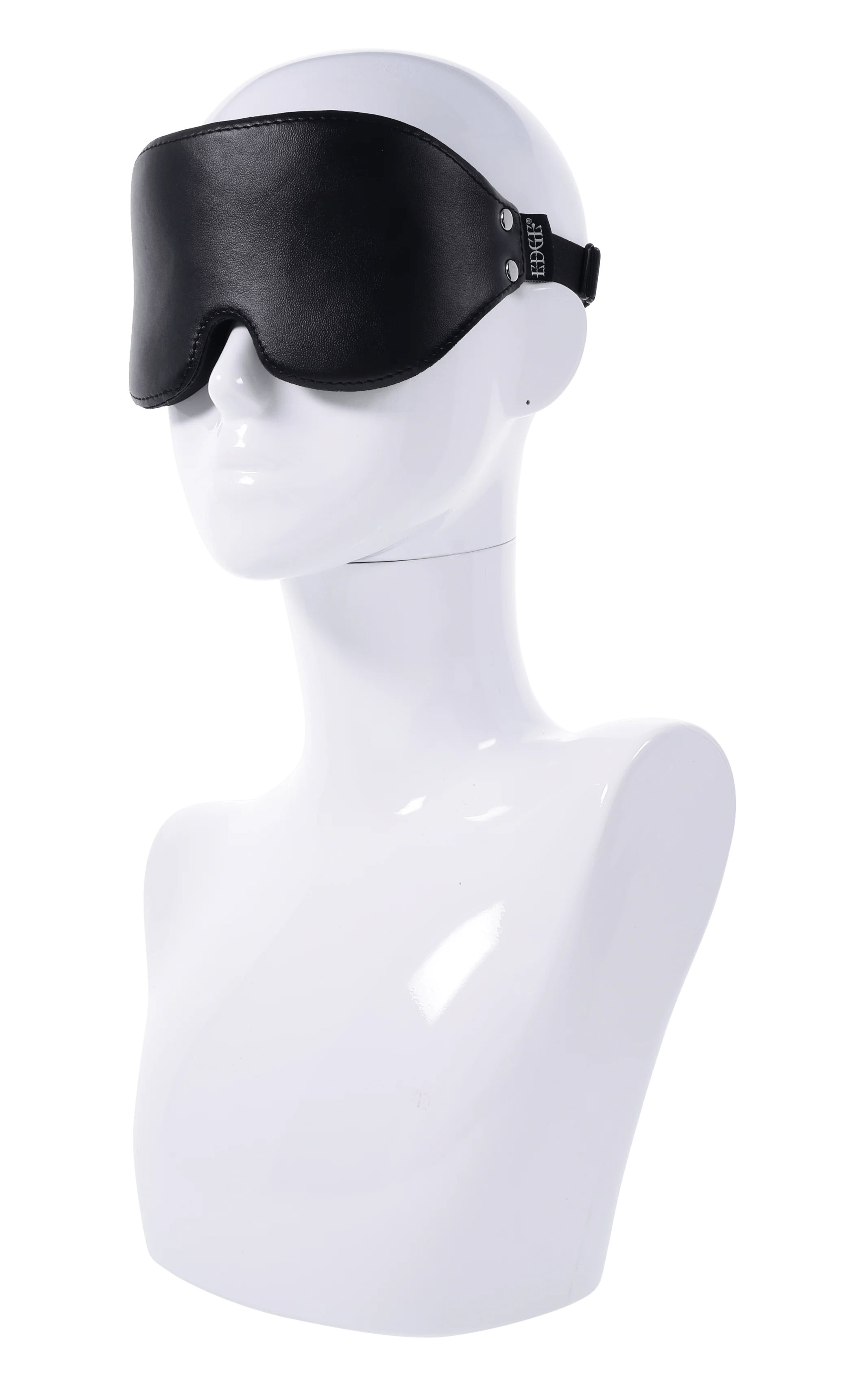 Sportsheets Edge Luxury Faux Leather Total Blackout Blindfold