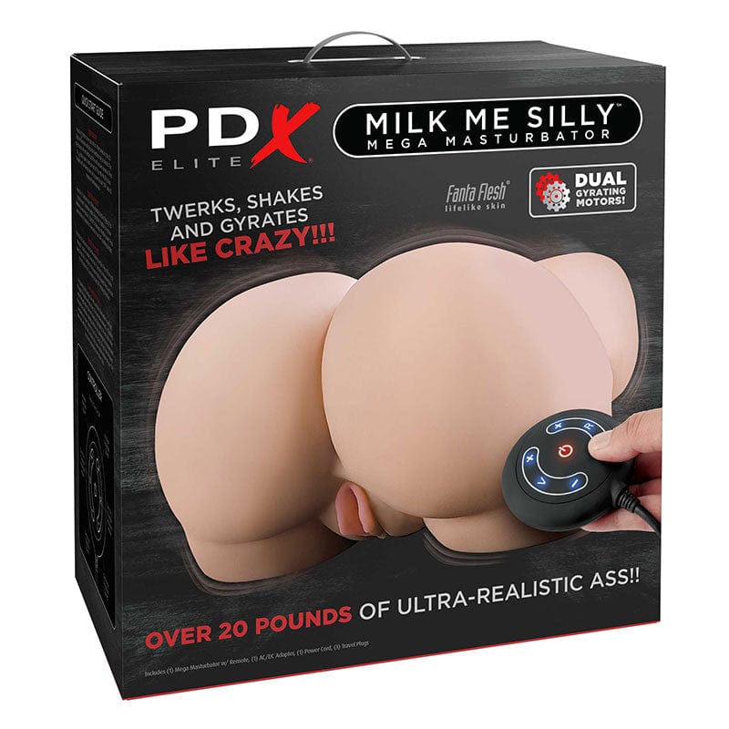 Pipedream Products PDX Elite Giant Butt Masturbator - Milk Me Silly Light Edition