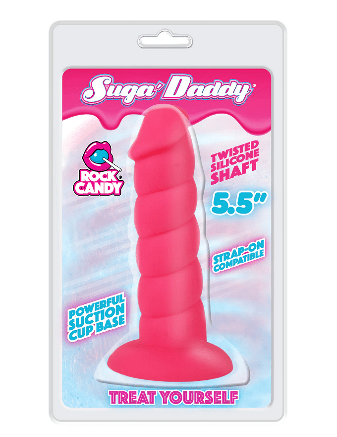 5.5-Inch Rock Candy Silicone Dildo, the Suga - Daddy Dong for Ultimate Pleasure