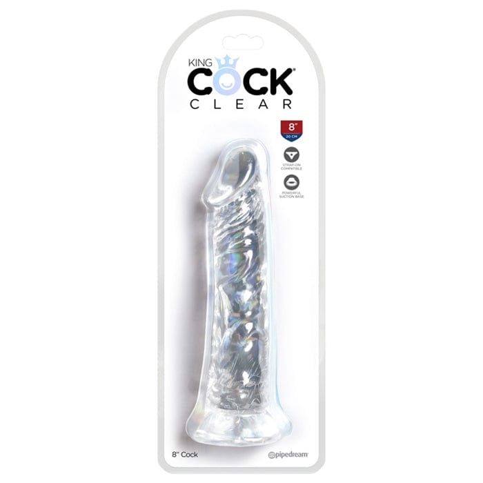 Pipedream Products Transparent King Cock Dildo with 8-Inch Length