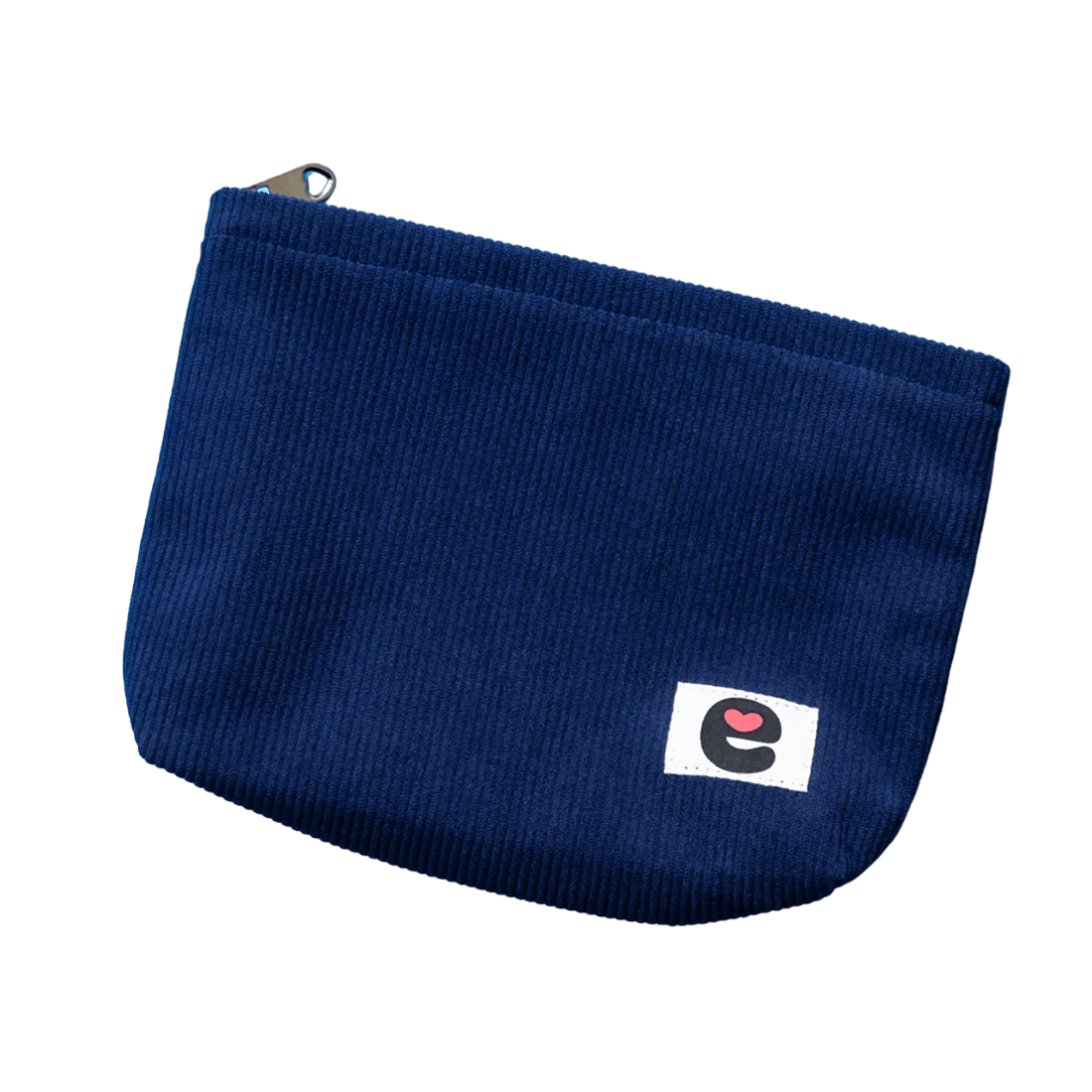 Stylish Midnight Blue Corduroy Emojibator Intimate Pleasure Storage Pouch
