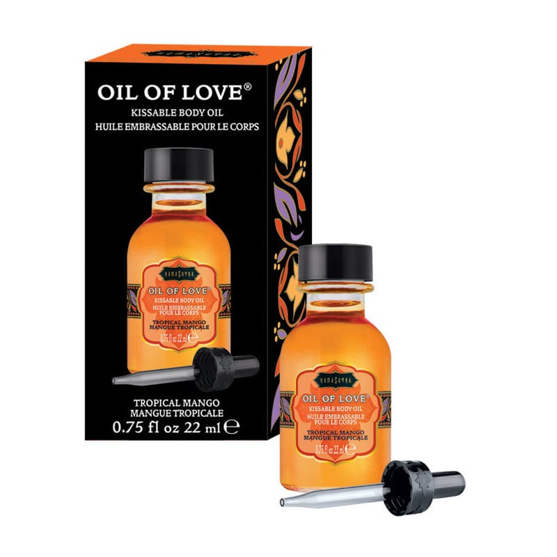 Kama Sutra Tropical Mango Flavored Water - Based Foreplay Oil of Love