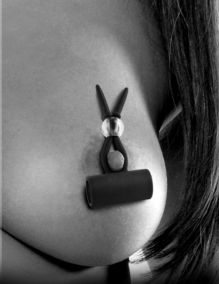 Pipedream Products Fetish Fantasy Vibrating Silicone Nipple Stimulation Lassos for Hands - Free Pleasure